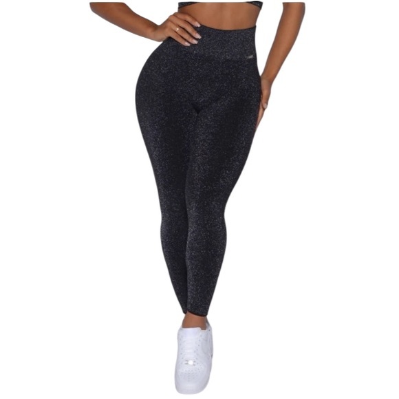 NWOT Bombshell Sportswear Shimmer Seamless Leggings Size XS - Picture 1 of 14